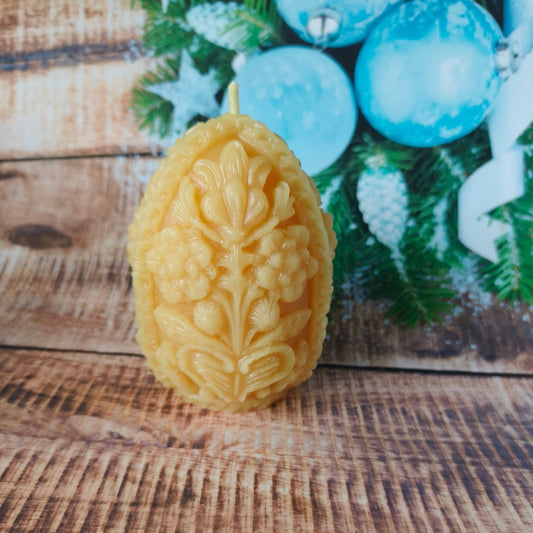 Pure beeswax Faberge egg